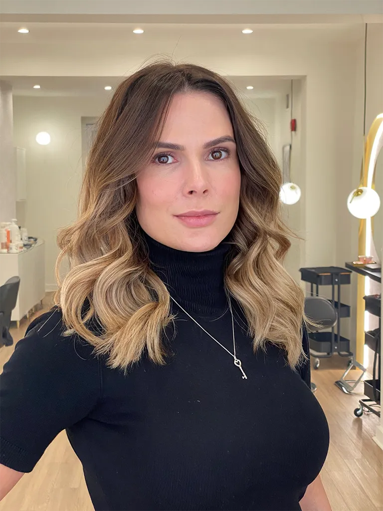 Balayage colour result