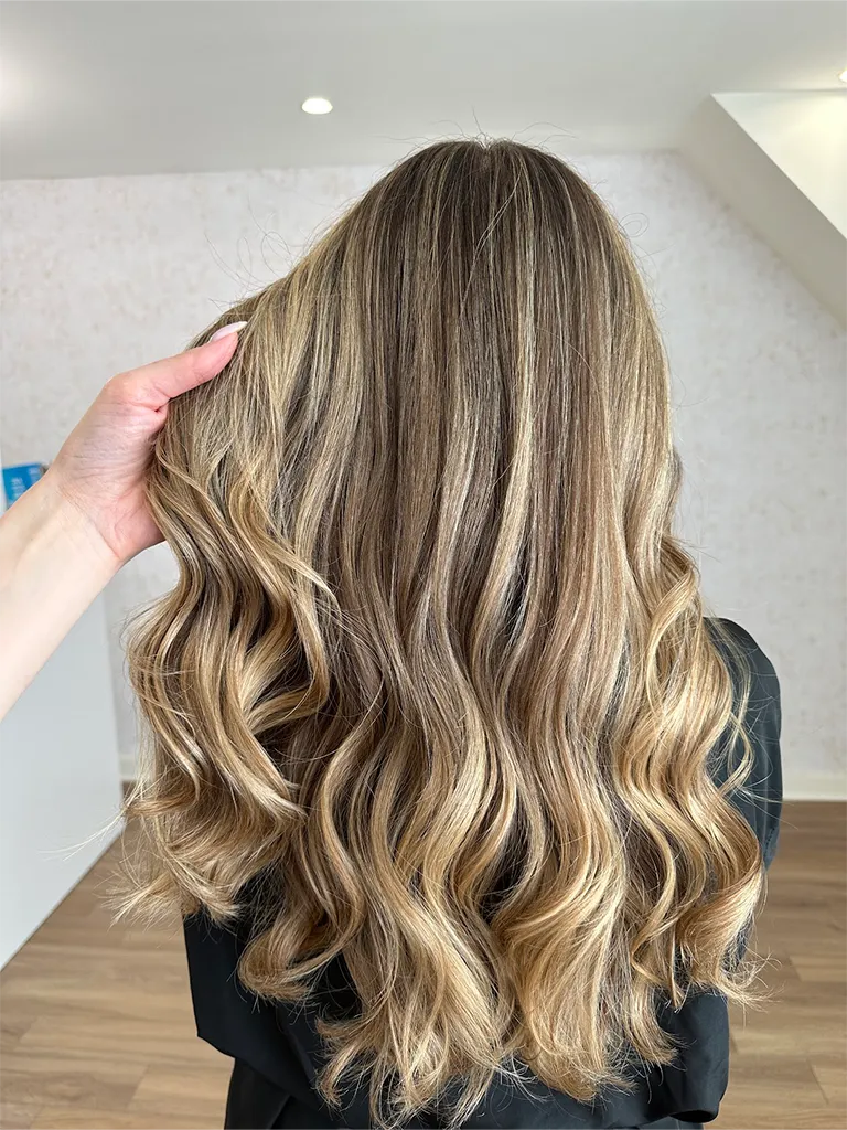 Balayage colour result